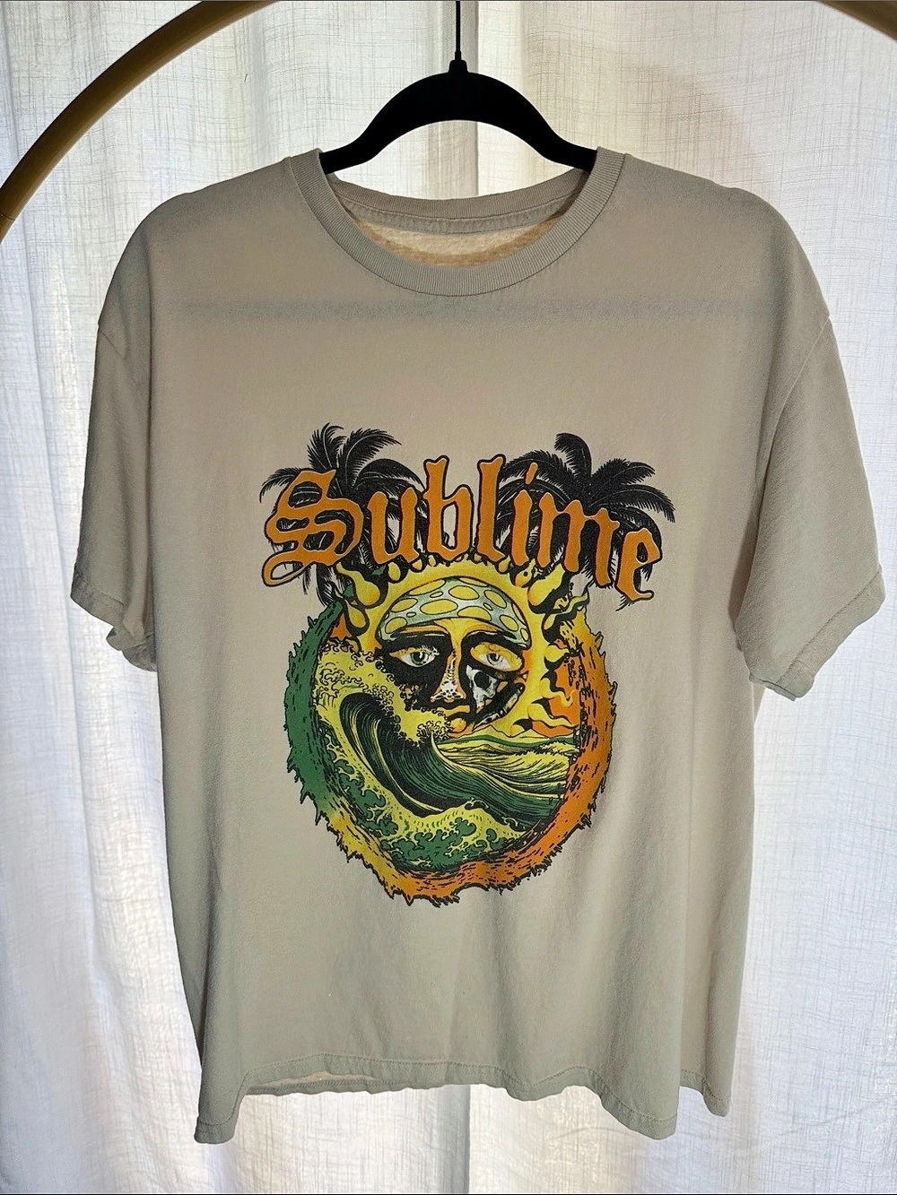 Sublime Graphic Short Sleeve Tee in sand/tan color